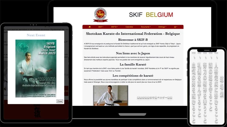 Site internet de Skif Belgique